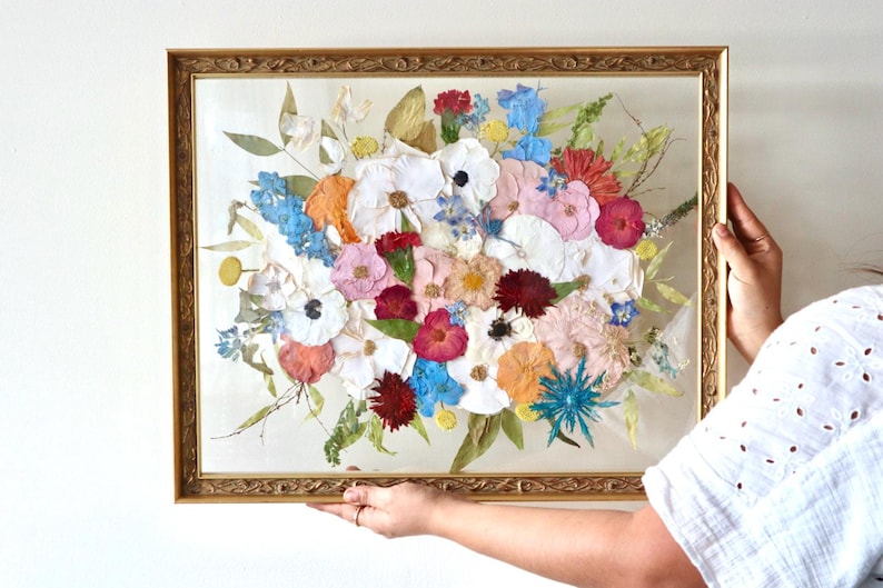 Pressed Bridal Bouquets | Preserved Wedding Bouquet | Framed Wedding Flowers | Bouquet Keepsake | Bridal Bouquet Preservation | Wedding Gift