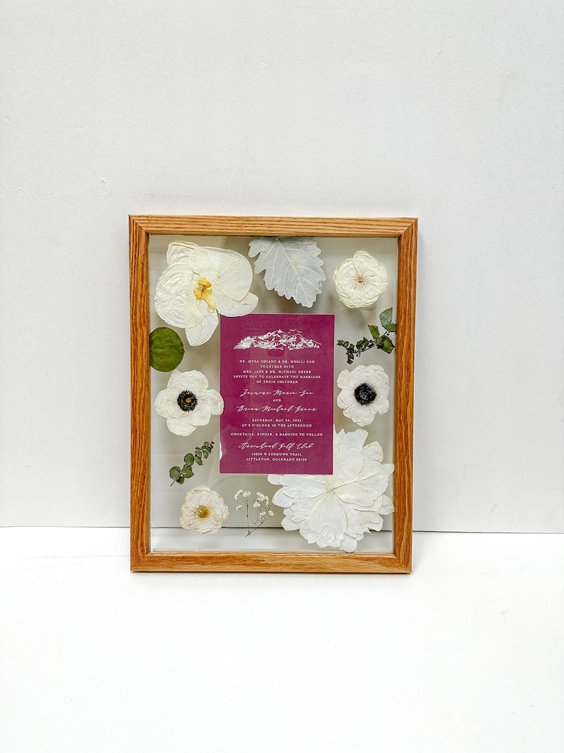 Pressed Bridal Bouquets | Preserved Wedding Bouquet | Framed Wedding Flowers | Bouquet Keepsake | Bridal Bouquet Preservation | Wedding Gift