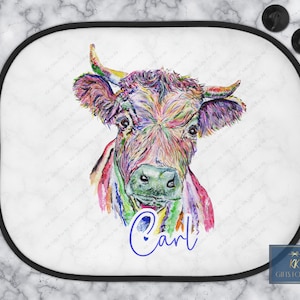 Cow Car Sun Shade - Etsy