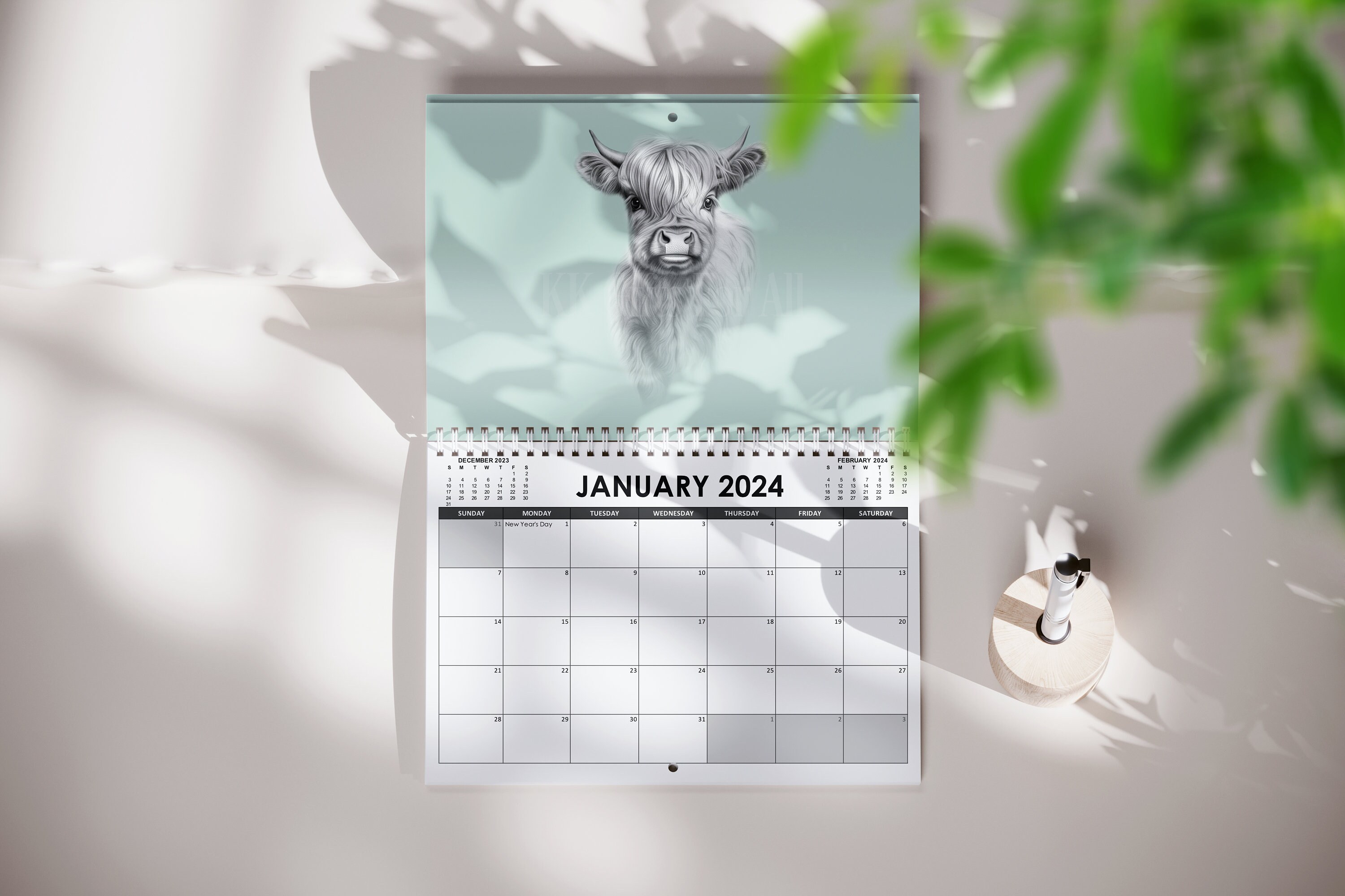 2025 Farmyard Calendar Farm Animal 2025 Calendar Cute Animal Etsy