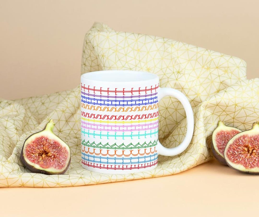 Rude Hidden Message Pattern Hidden Message Mug: Rude Swearing Gift for Coworker, Secret Santa ...