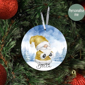 Personalised Gonk Decoration, Holiday Decoration, Christmas Tree Decor, Family Keepsake, Tree Decoration For Kids, Gonk Gnome Ornament