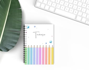 Personalised Teacher Notebook: A5 Lined Notepad, Thank You Gift