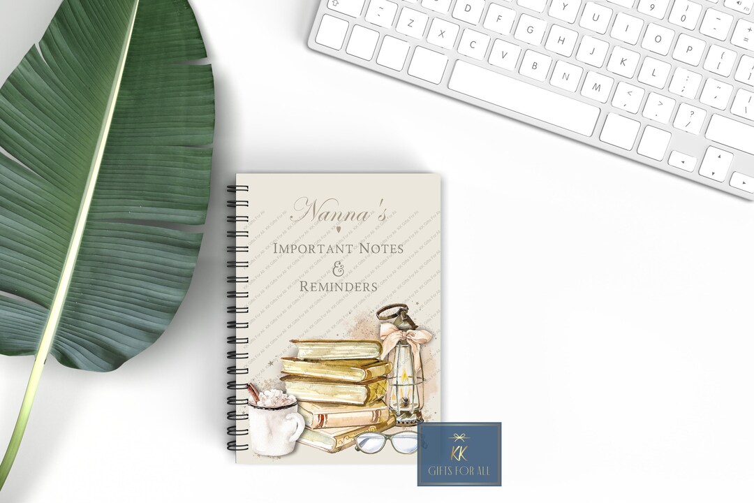 Important Notes.notebook Personalised Notebook, Important Notes & Reminders, A5 Binded Lined ...
