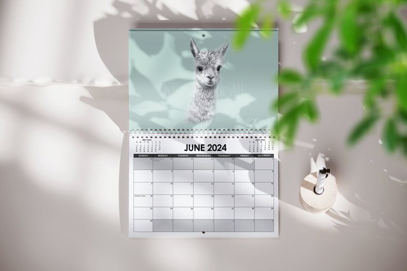2024 Farmyard Calendar Farm Animal 2024 Calendar Cute Animal Etsy