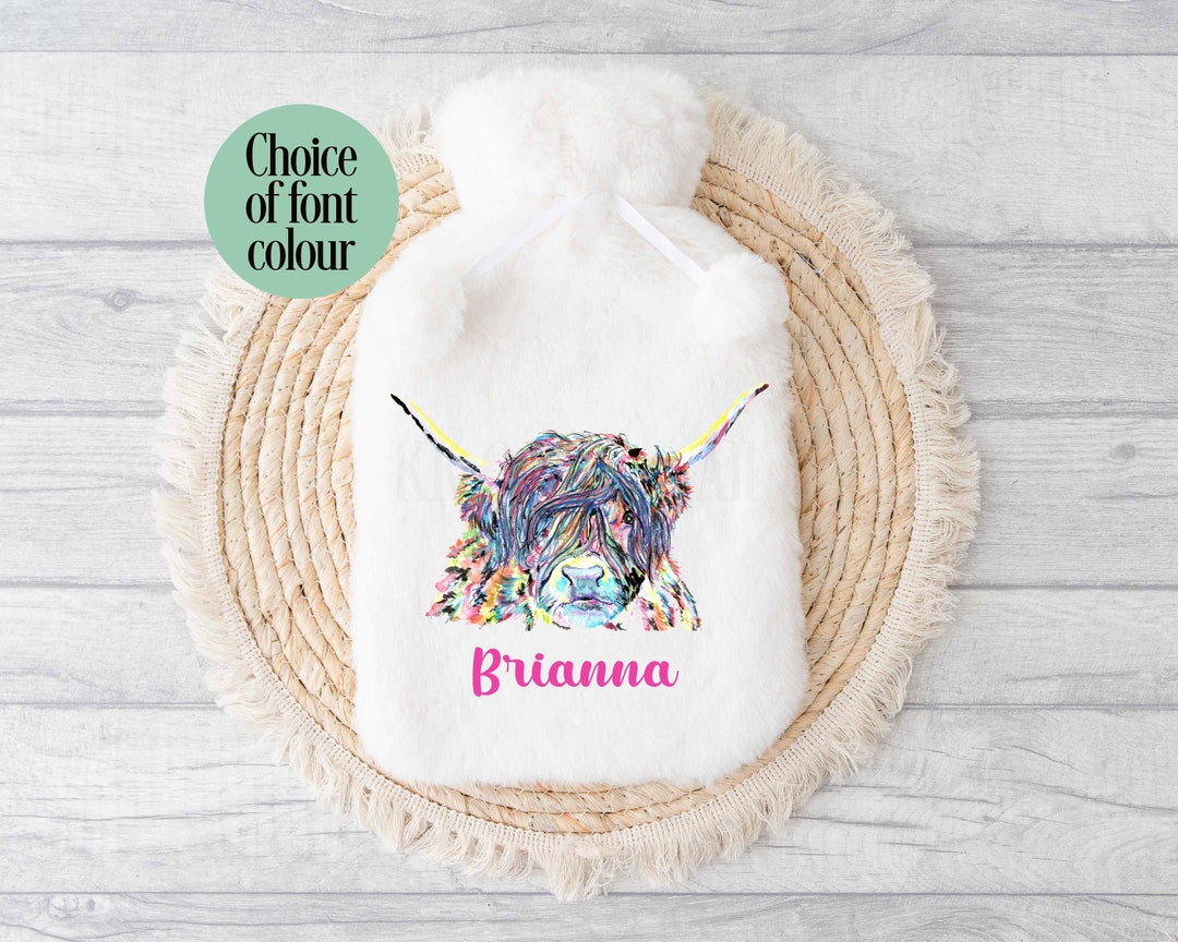 Personalised Cow Hot Water Bottle Hot Water Bottles & Covers