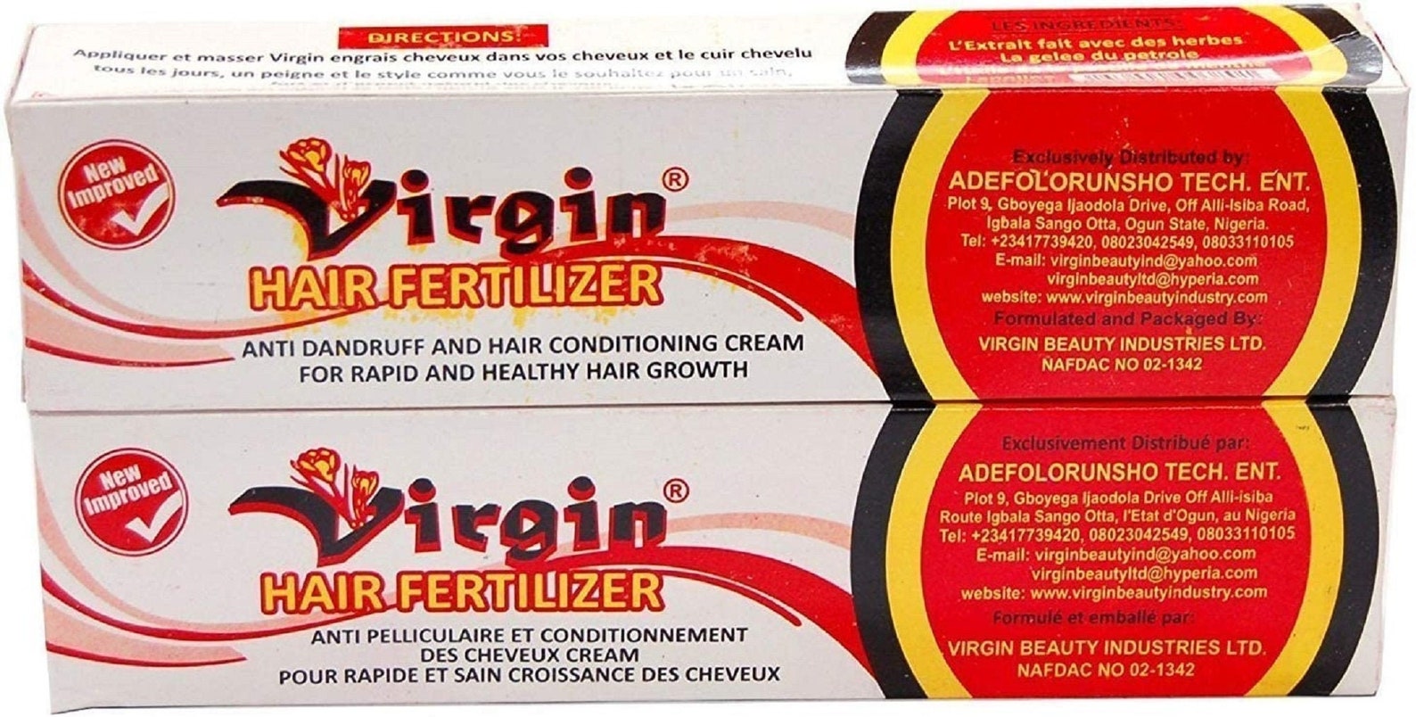 Virgin Hair Fertilizer Original 125 g 2 Pack Etsy