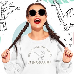 Dinosaur Sweatshirt: Unisex Dino Crewneck, Paleontology Clothes