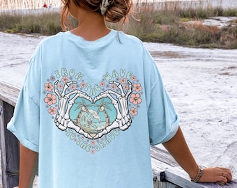 Crustaceancore Surf Shirt: Retro Beach Bum Summer Outfit