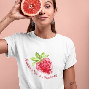 Strawberry Shirt Botanical Shirt Cottagecore Clothes Trendy Clothes Kawaii Clothes Fruit Shirt Cottagecore Shirts Aesthetic Clothes