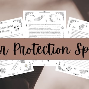 Car Protection Sachet and Blessing Spell Book of Shadows Printable Grimoire Pages