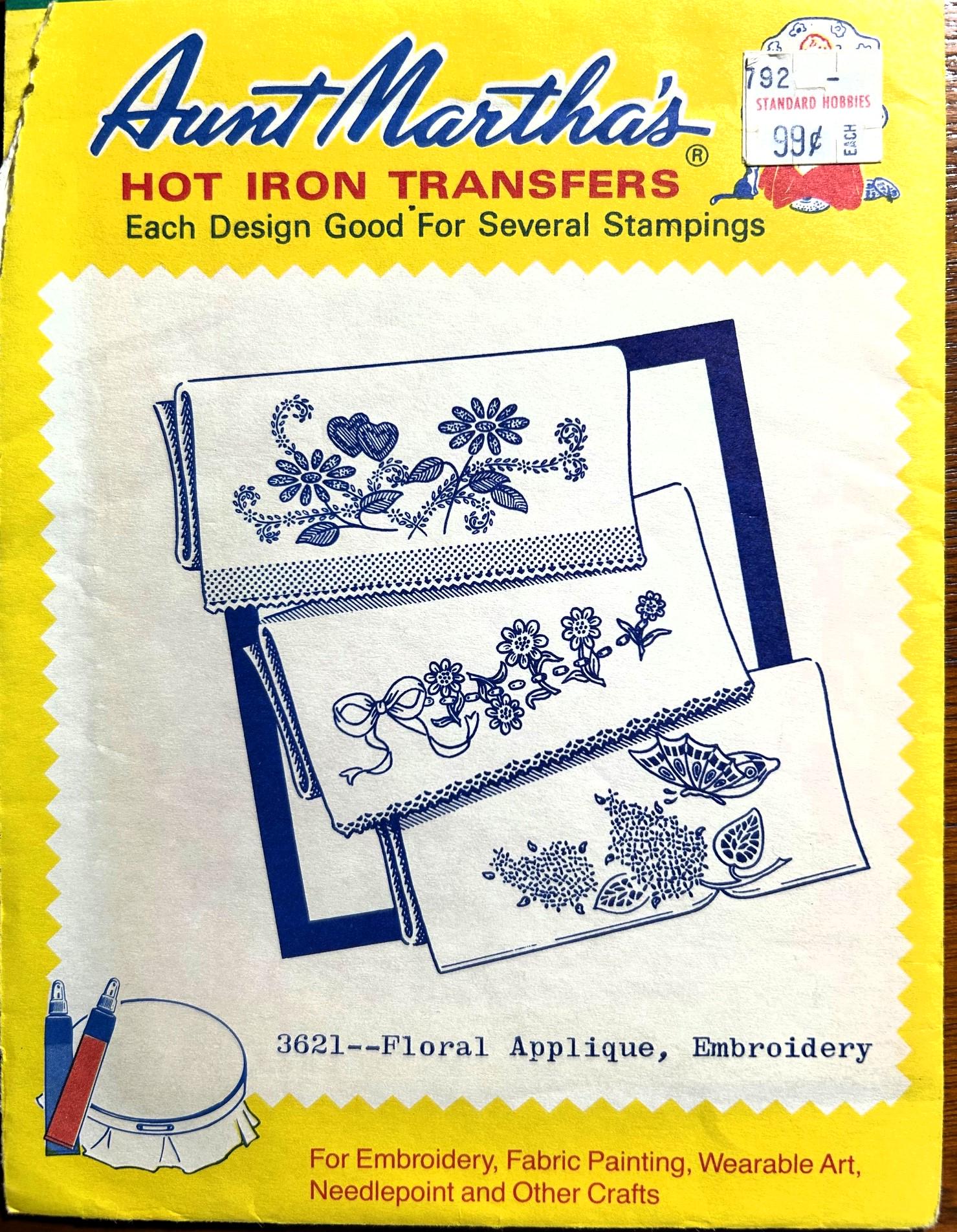 Vintage Aunt Martha's Embroidery Iron-on Transfers: Pick Your Design - Etsy