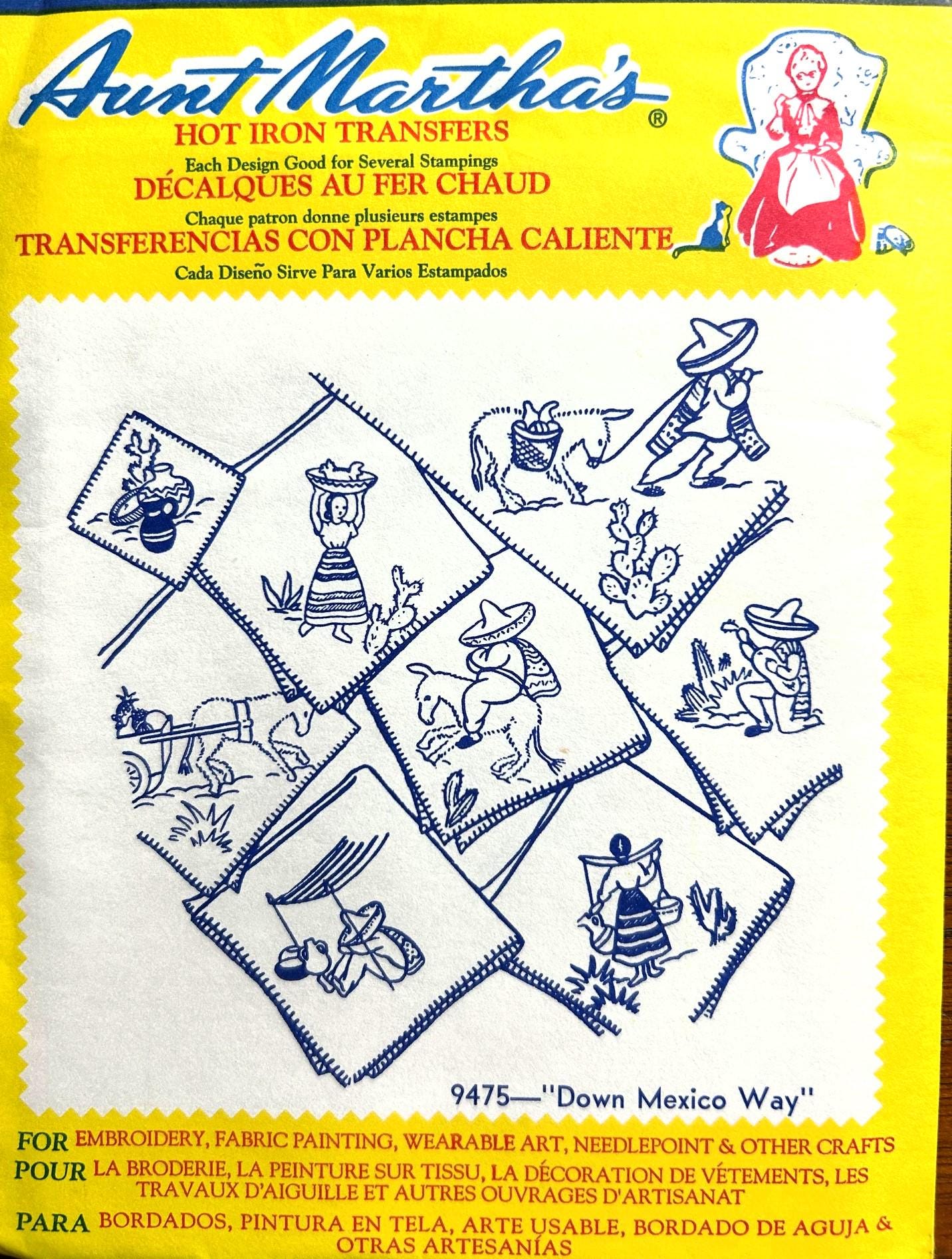Vintage Aunt Martha's Embroidery Iron-on Transfers: Pick Your Design - Etsy