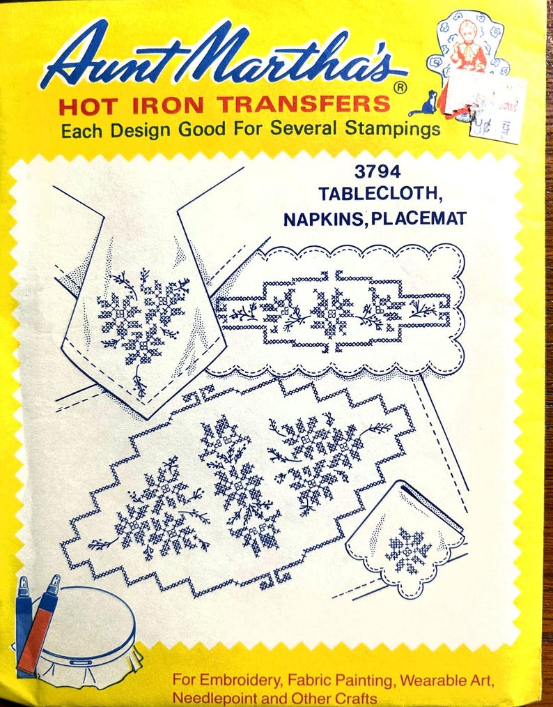 Vintage Aunt Martha's Embroidery Iron-on Transfers: Pick Your Design - Etsy