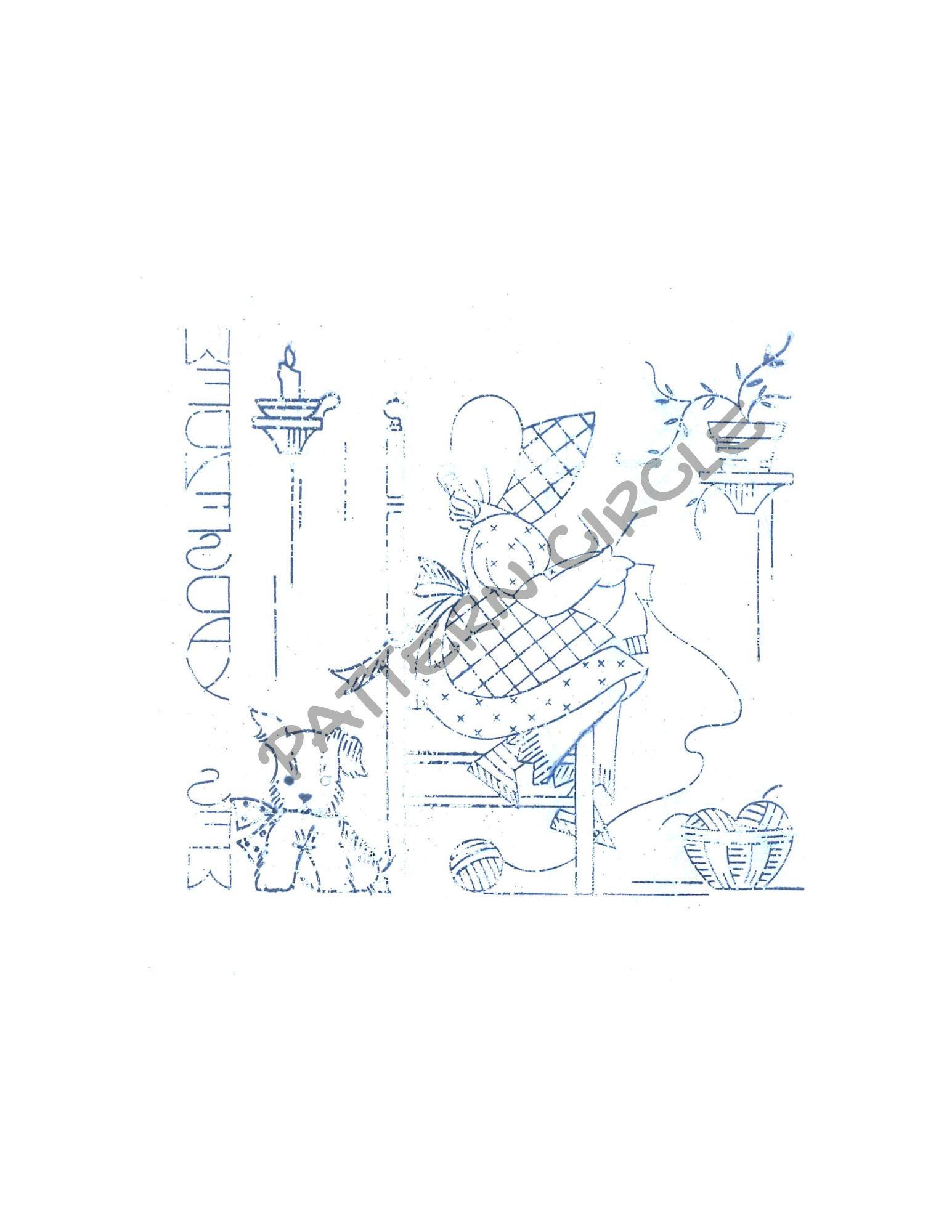 Little Susan Blog Little Susan Sunbonnet Girl Embroidery Designs: Vintage Tea Towel ...