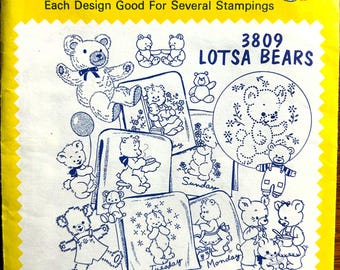 Vintage Aunt Martha's Embroidery Transfers: Kitchen & Pillowcase Designs