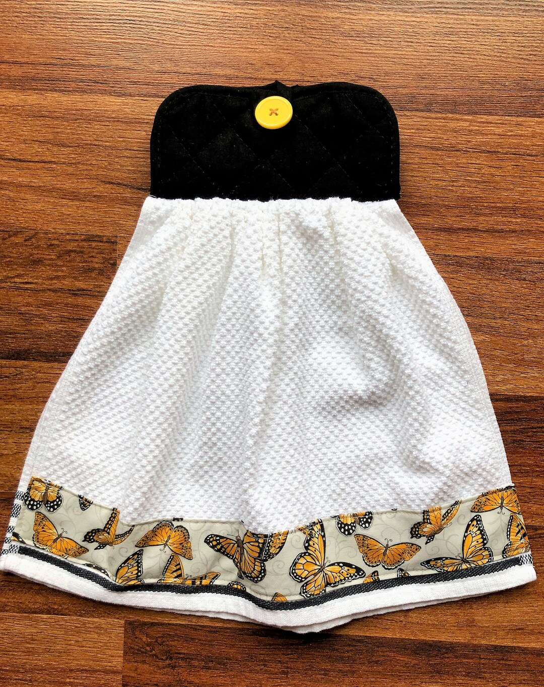 Hanging Kitchen Towels Butterfly Kitchen Hand Towels White Etsy