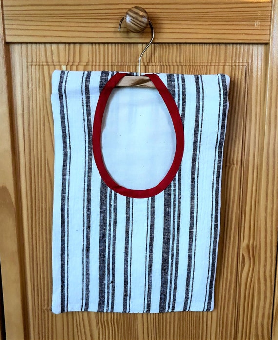 Clothespin Bag Hanging Clothes Pin Bag Linen Peg Bag 
