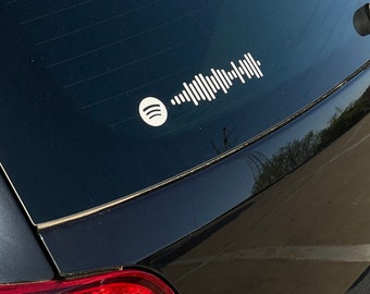 Custom Weatherproof Spotify Code Decal / Bumper Sticker