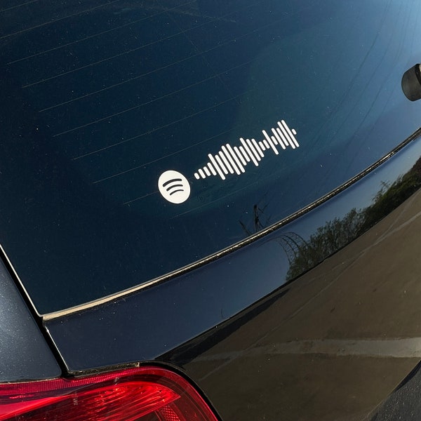 Custom Weatherproof Spotify Code Decal / Bumper Sticker
