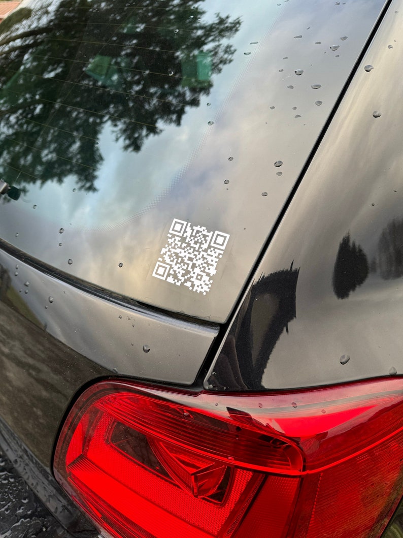 Personalized QR Code Bumper Sticker Bild 1