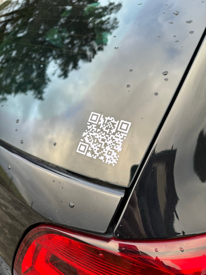 Personalized QR Code Bumper Sticker Bild 2