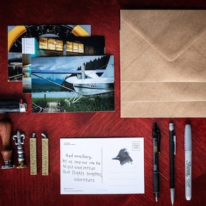 3 Cartes postales d’avion de paquet