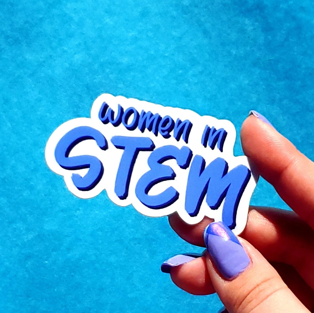 Women in STEM Vinyl Sticker | Science Diversity Scientist - Etsy