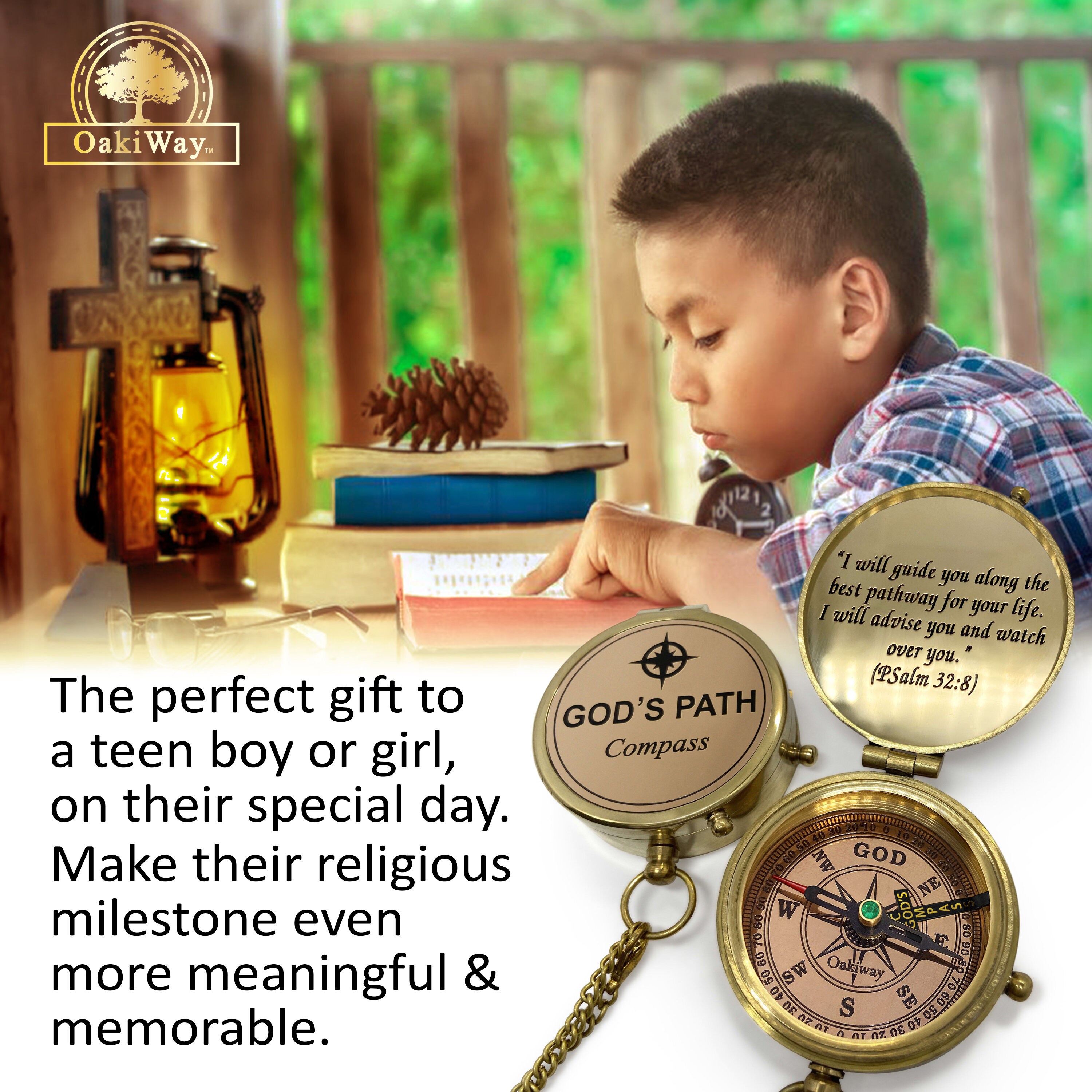 God's Providence Compass - Christian Gifts for Men, Catholic Gifts, Baptism  Gifts for Boys, Gifts for Teen Boys, Graduation Gifts, Inspirational Gifts