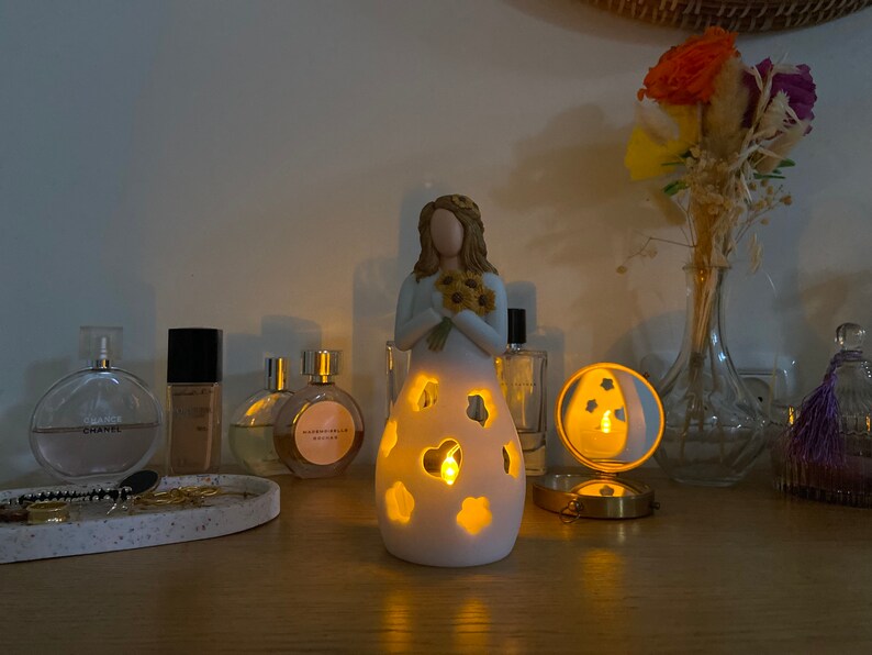 Sunflower Gifts for Women Sunflower Girl Candle Holder Etsy