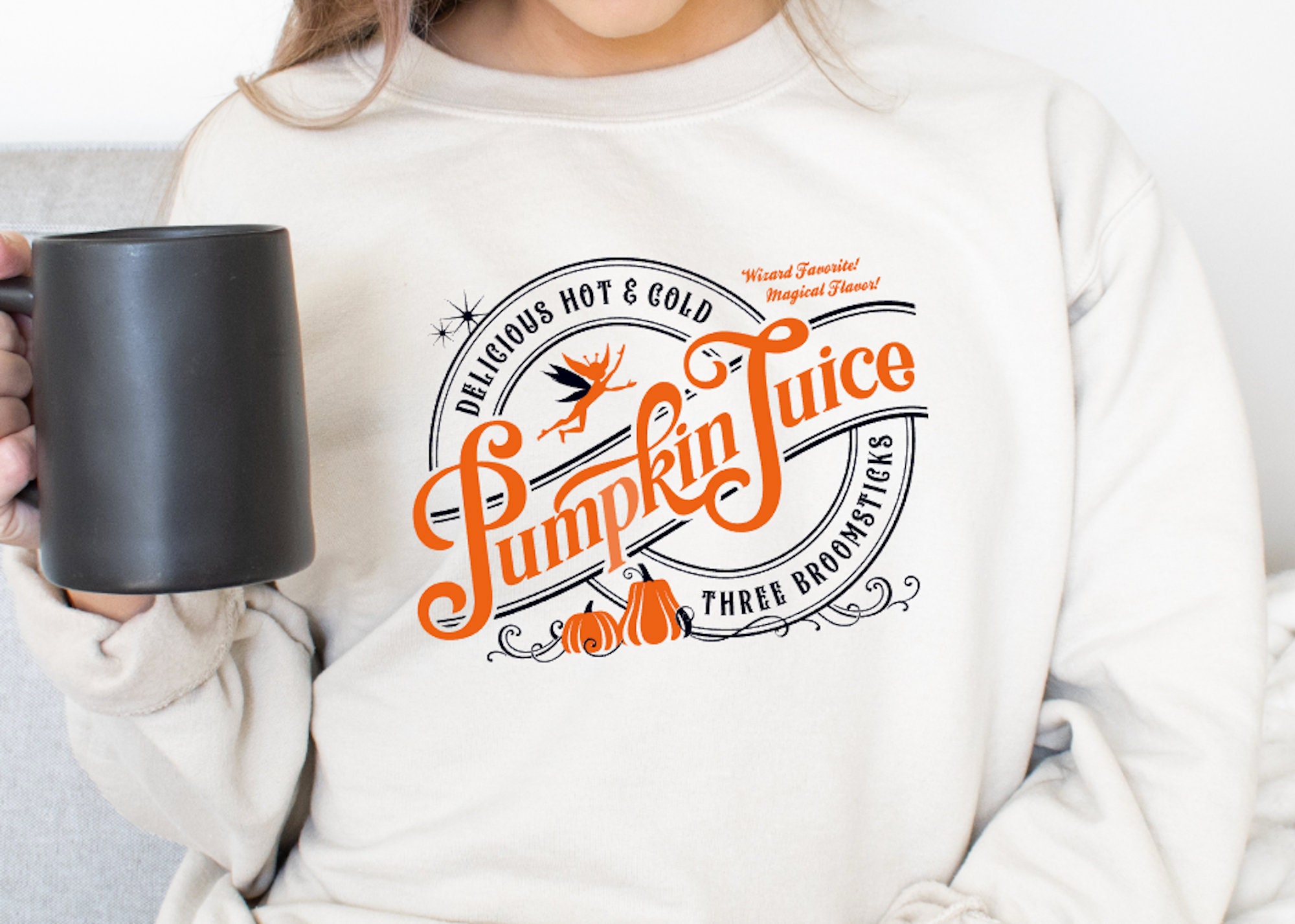 Pumpkin Juice Sweatshirt Wizard 