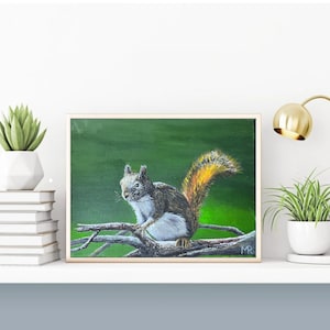 Squirrel Original Acrylic Painting
