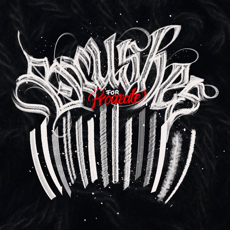 Gothic Calligraphy Brushes for Procreate Etsy