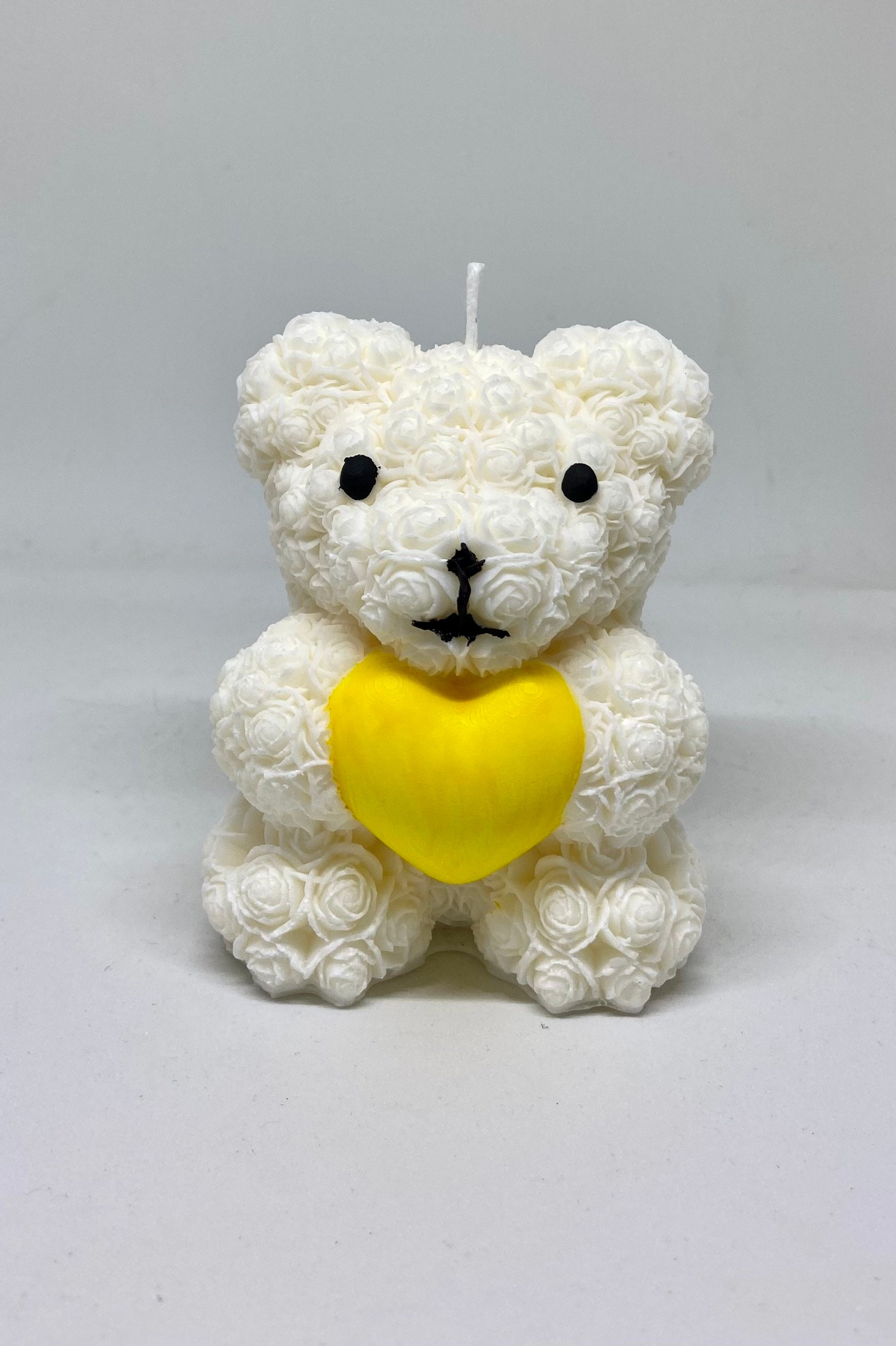 Candela Aromatica A Forma Di Orso In Cera Di Soia, Rosa O Blu, Fatta A Mano, Durata 2 Ore, Decorativa E Regalo