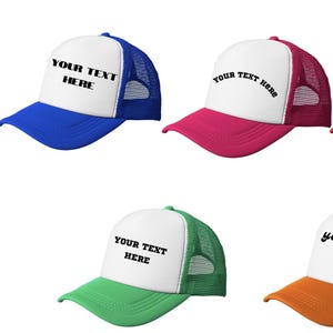 Made-to-Order Trucker Hats-Customize with Names, Logos and more