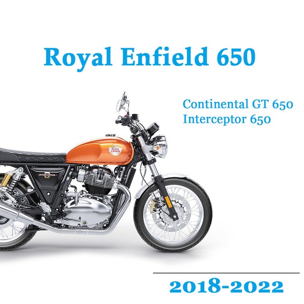 Service workshop Repair manual for Royal Enfield Continental 650 2018 2019 2020 2021 2022