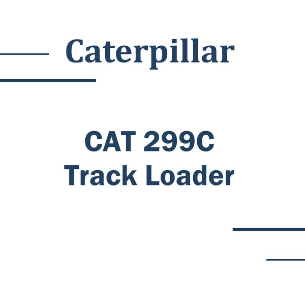 Workshop Service manual for Caterpillar 299C Compact Track Loader