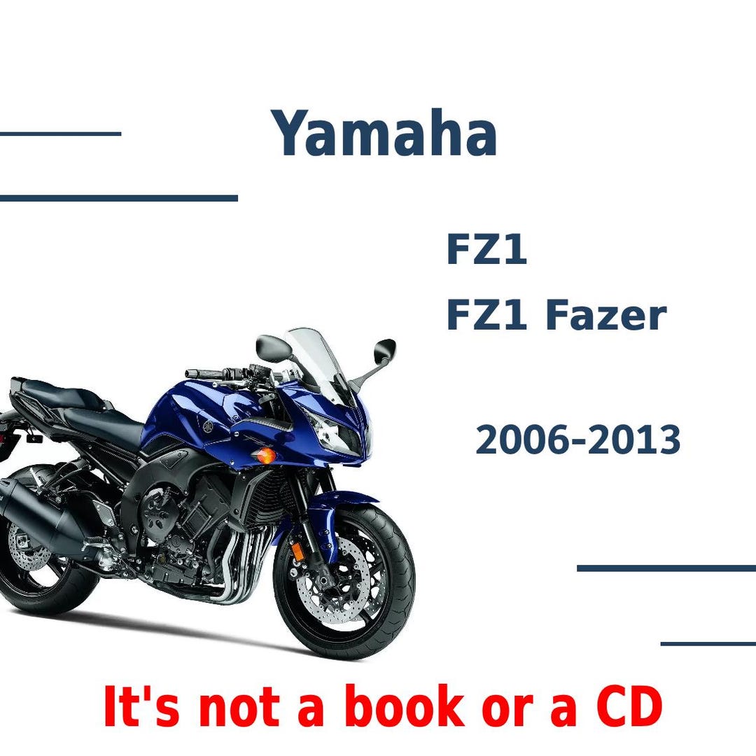 Yamaha FZS1000 Fazer 2006-2013 Repair Manual - Etsy