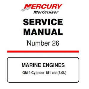 Mercury Marine Engines GM 4 Cylinder 181 CID 3.0L Service manual