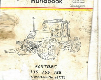 135, 155, 185 Fastrac JCB Operator manual