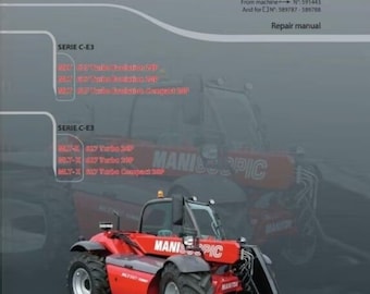 Workshop manual for Manitou MLT/MLTX 627 series C-E3