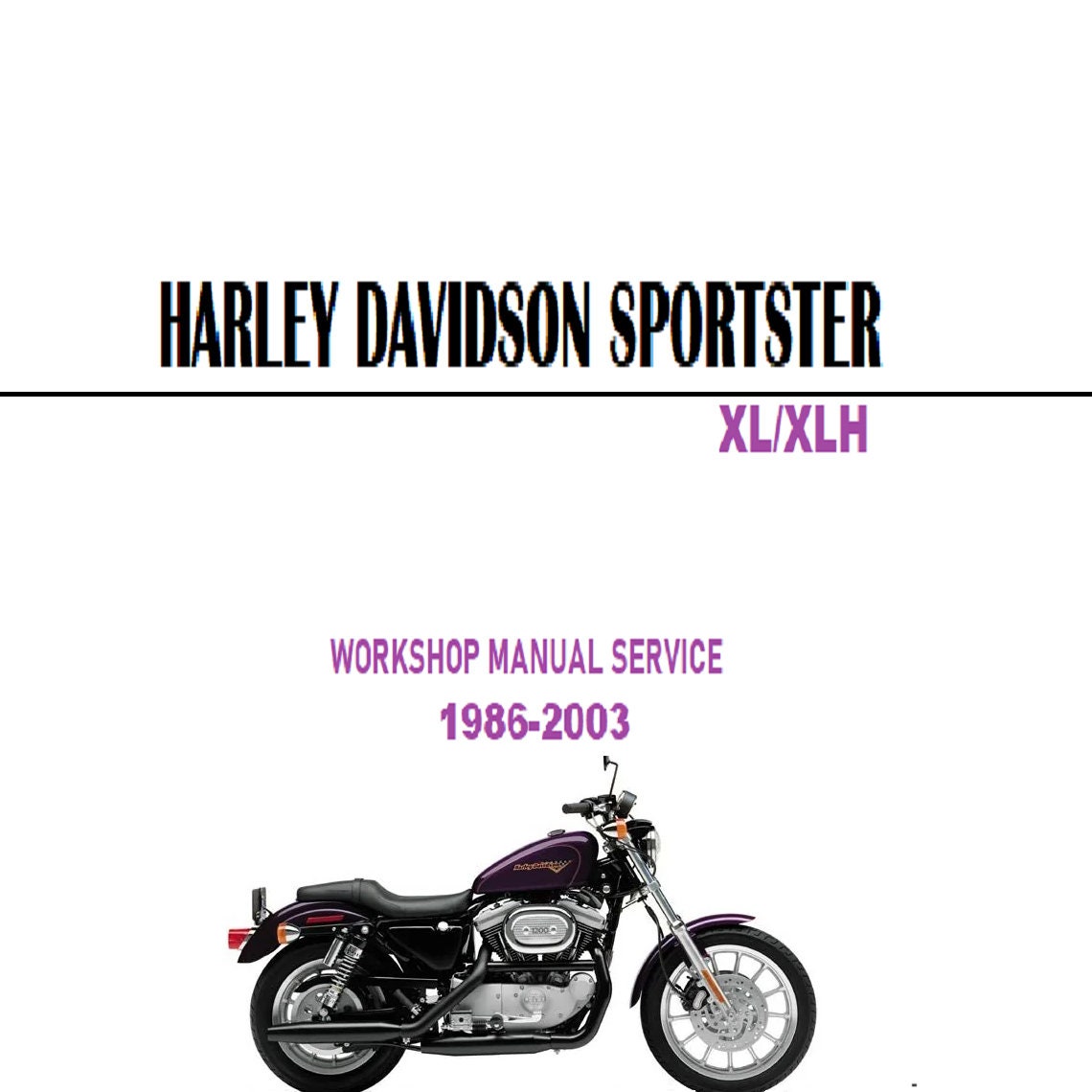 Repair Manual for Harley Davidson Sportster XLH883 XLH1100