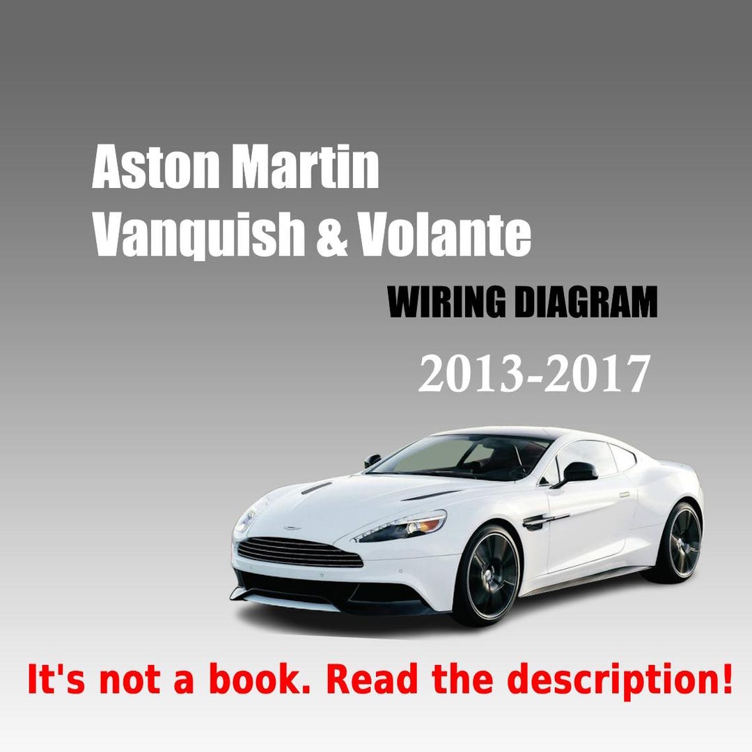 Wiring Diagram for Aston Martin Vanquish 20132017 Etsy