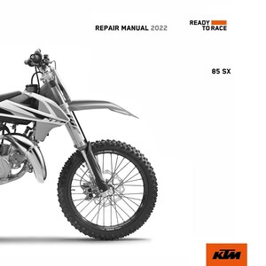 KTM 2022 85 SX Repair manual