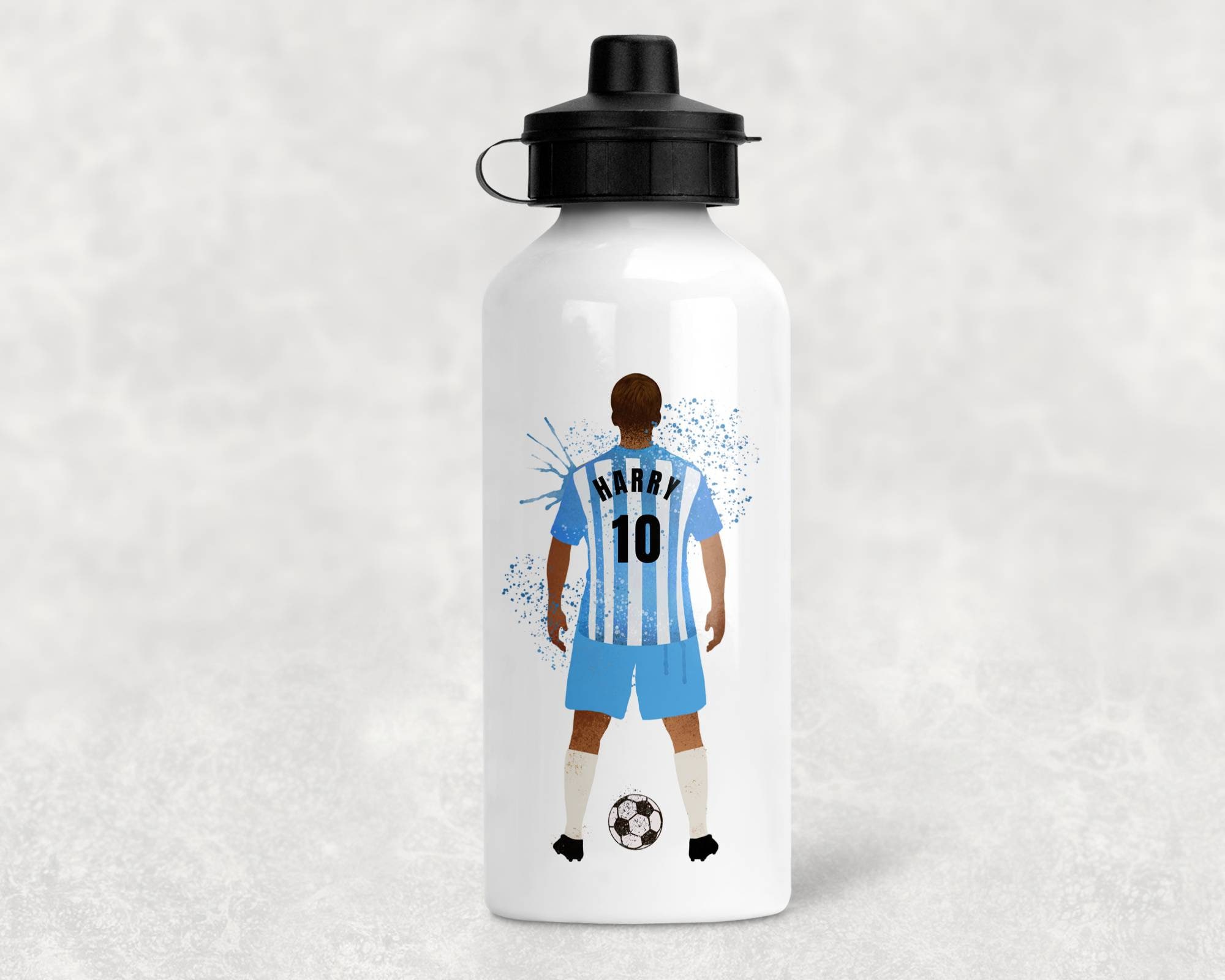 Personalised Football Water Bottle Children's Custom Etsy UK