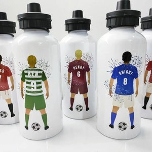 Soccer Water Bottle Kids Personalized Soccer Water Bottle Soccer  Personalized Gift for Kids Soccer Party Favors 