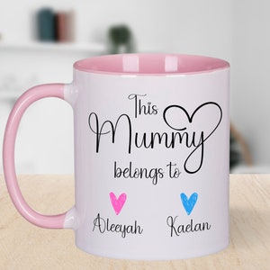 Personalised This Mummy belongs to Mug, Mummy birthday, Mother's Day Mug, First Mother's Day Mug, To Mummy from kids, from children image 1