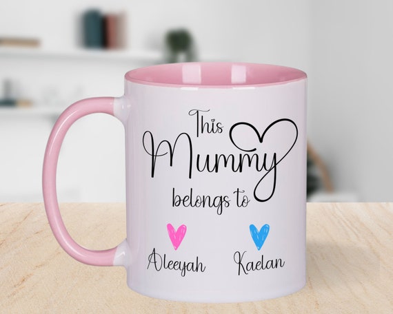 Personalised This Mummy belongs to Mug, Mummy birthday, Mother's Day Mug, First Mother's Day Mug, To Mummy from kids, from children