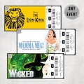 Personalised Theatre Ticket, Event Ticket, Surprise Voucher, Musical Ticket, Broadway, Souvenir Ticket, Memorabilia, West End Ticket
