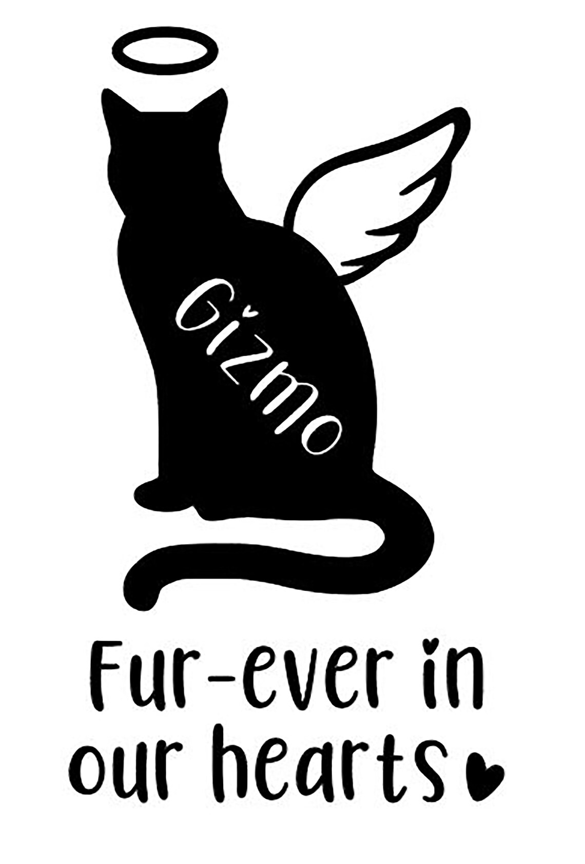Cat Memorial Vinyl Decal Custom Vinyl Sticker Pet Memorial Etsy